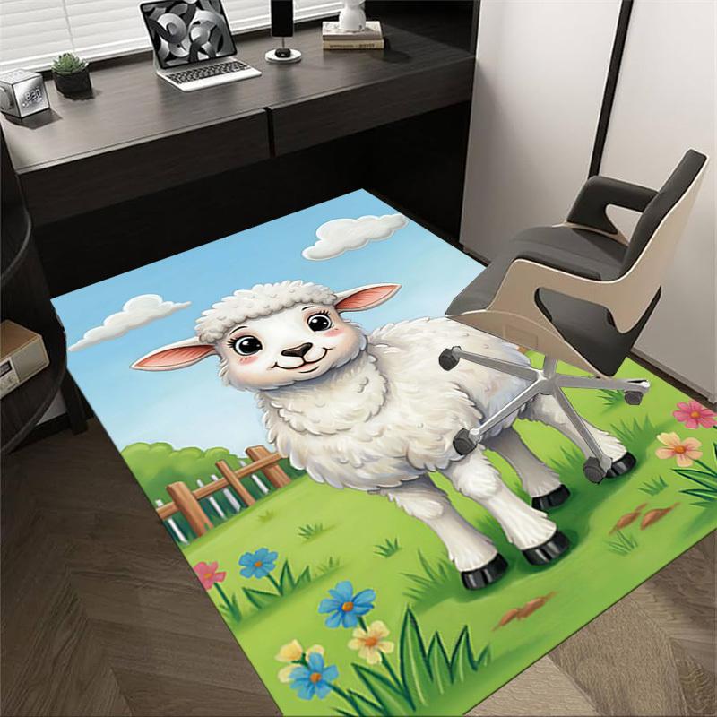 1PC sheep Extra Large Non Slip Floor carpet, Office, family, Studio   Large Area Rug Indoor Rugs, Bold Statement Piece