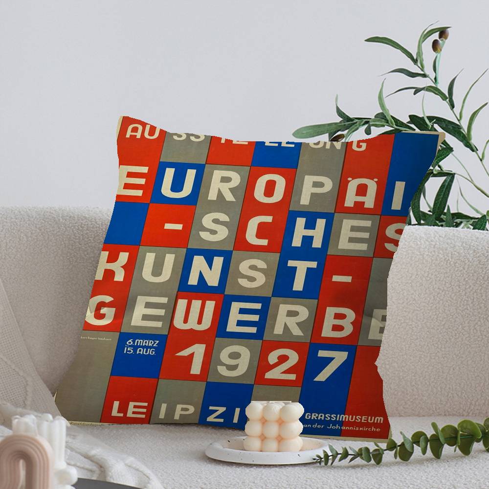 

Century Modern Bauhaus Pillow Covers Cartoon Sofa Decorative Home Doublesided Printing Short Plush Cute Cushion Cover 30x30 cm
