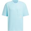 T Shirts Men's Sky Blue Crew Neck Moderate Straight Fit JI6863