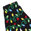 Knitted Christmas Beanie Hat and Scarf Set with LED Lights Pom Pom Winter Warm Soft Stretchy Headwear for Adults and Kids Holiday Accessories