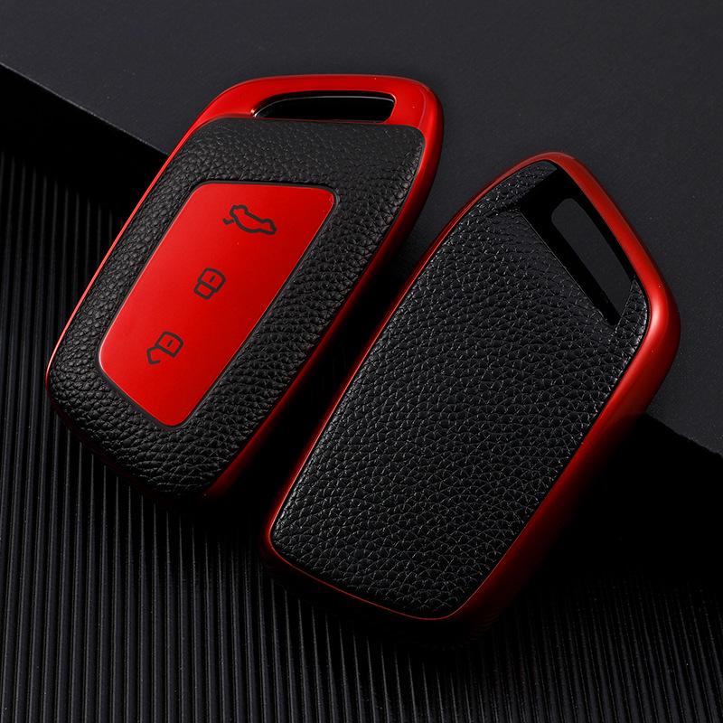 New Baojun RC6 RM5 RS5 RS3 Leather Grain Soft Rubber Key Holder