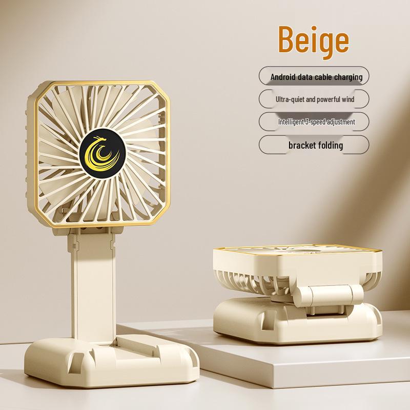 Portable USB Rechargeable Handheld & Desktop Mini Fan - Foldable & Multifunctional
