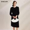 Zhaojun Spring/Summer Round Neck Midi Dress