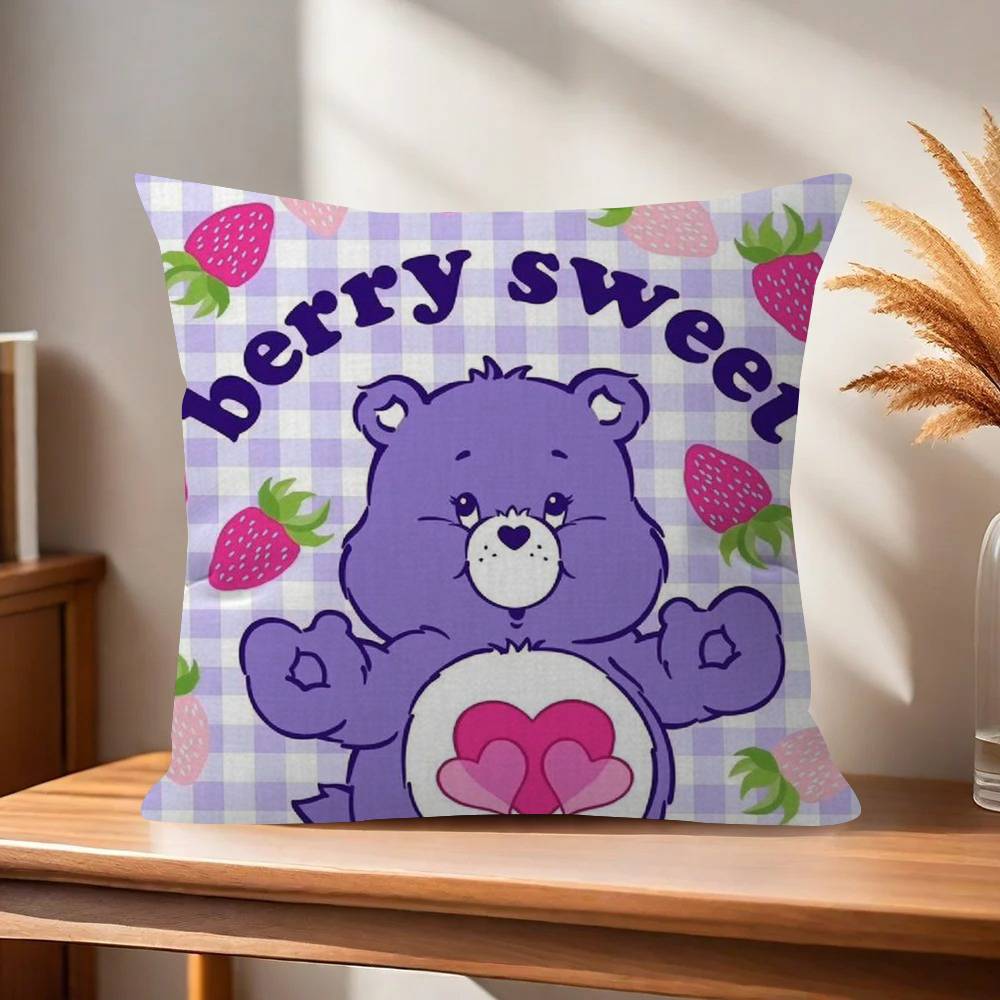 Cushion Cover Pillow Cover Decor Pillowcase Printed Cushion Case for Couch Cute CCare BBears