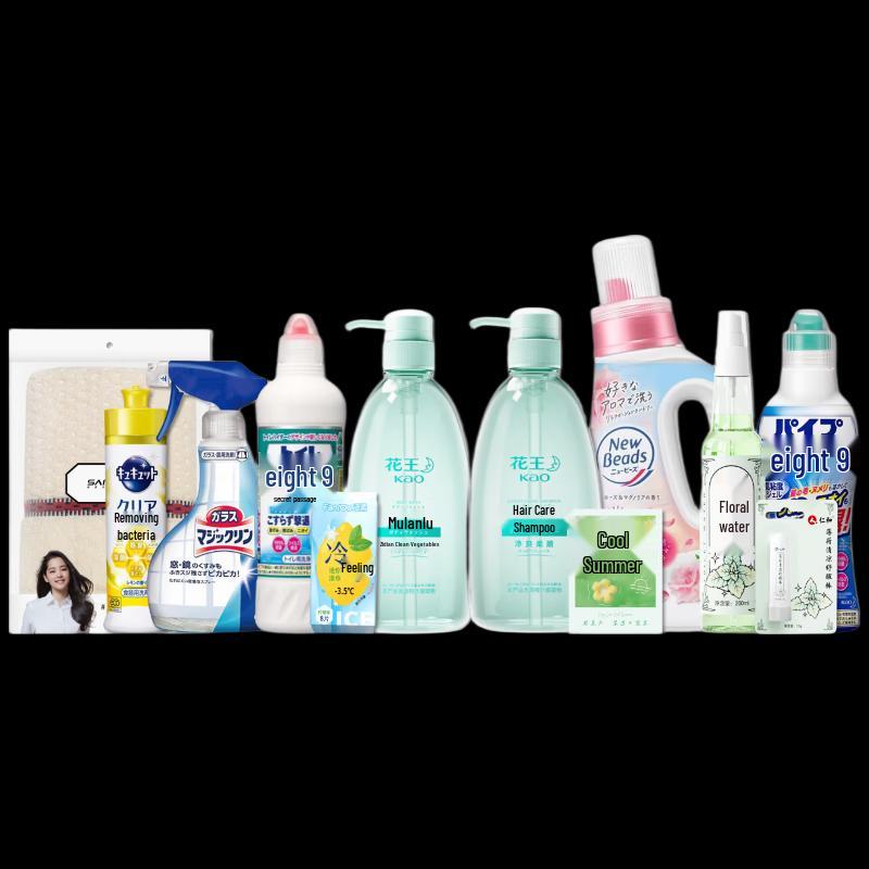 Kao Refreshing & Smoothing Hair Care Shampoo Summer Set