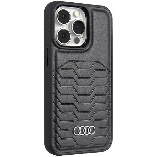 Audi Synthetic Leather Magsafe Iphone 13 Pro / 13 6.1 Czarny/Black Hardcase Au-Tpupcmip13P-Gt/D3-Bk