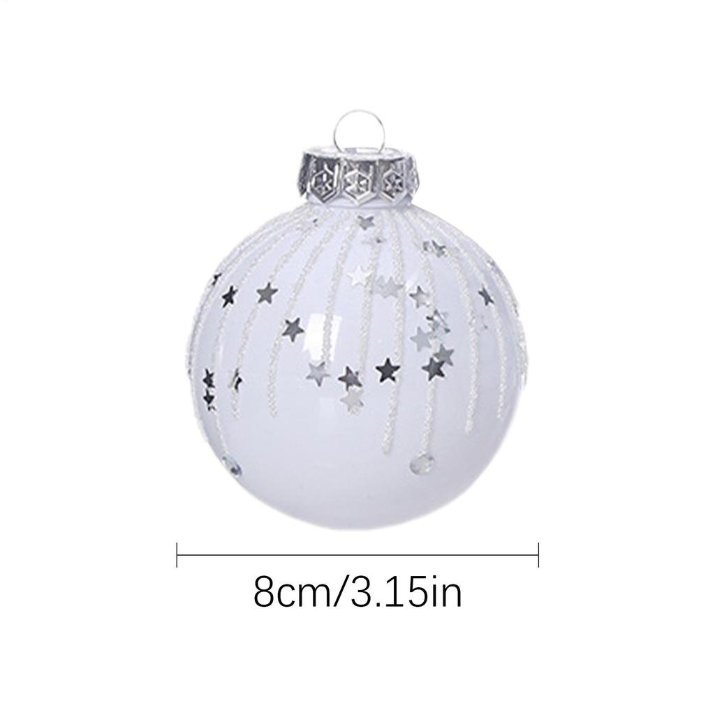 Christmas Ball 9 Pieces Ball Decorations 3.2 Inches Shatterproof Ornaments For Home Winter Party Outdoor Holiday Christmas Tree