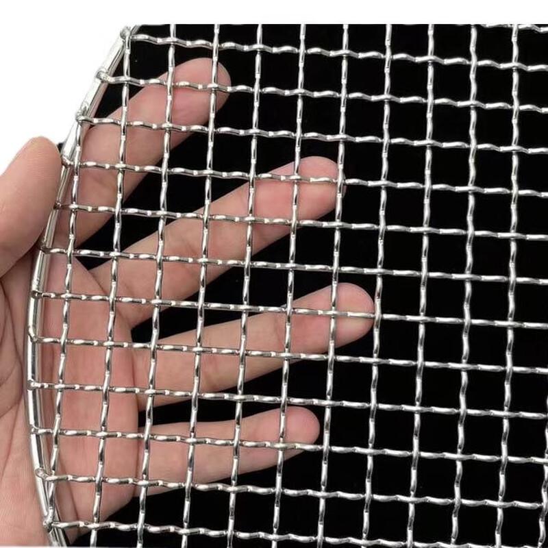 Zhishi Korean Style Stainless Steel Round BBQ Grill Net