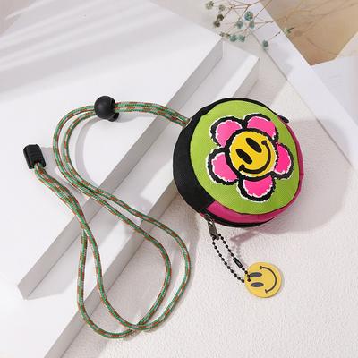 Original Niche Design Smiley Face Key Storage Bag Mini Lipstick Earphone Bag Neck Bag Pendant Tide