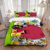 Angry Birds Party Print 3Pcs Bedding Setduvet Cover With 2 Bedropillowcase Home Birthday Gift