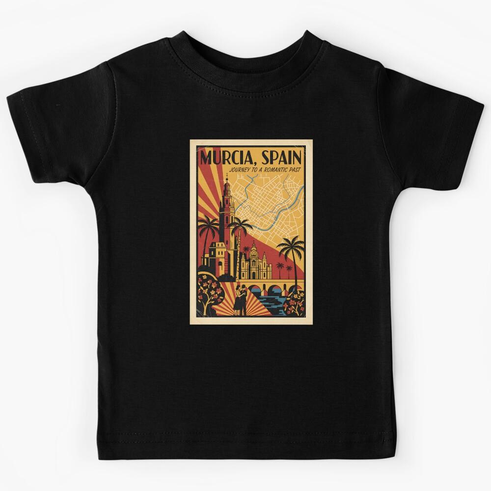 Murcia Spain 1950s Vintage Travel Tourism Kids T-Shirt 100