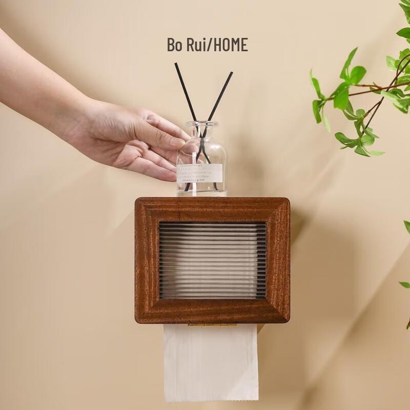 

Aige Imported Walnut Tissue Box