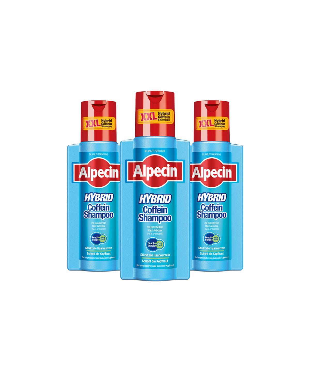 Alpecin Гибридный Кофеиновый Шампунь (для сухой кожи головы) 375 мл x 3