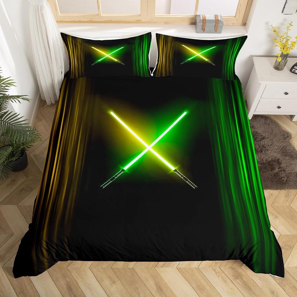 Cool Basketball Bedding Set, Neon Gradient Duvet Cover For Kids Teen Boys Girls, Comforter Cover Decor Room, Quilt Cover 3Pcs