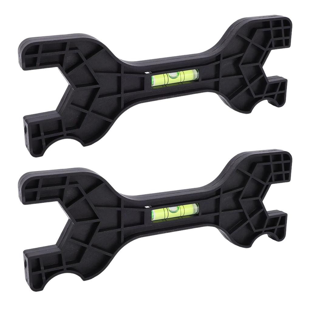 2pcs Multifunctional Double Head Shower Wrenches Plastic Bathroom Faucet Repair Tool with Bubble Level for Plumbing Tool