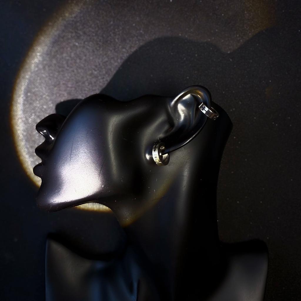 Retro Cross Non Pierced Ear Clips For Men Women Stainless Steel Clip On Earrings Punk Gothic Rock Hiphop Unisex Zircon Gift