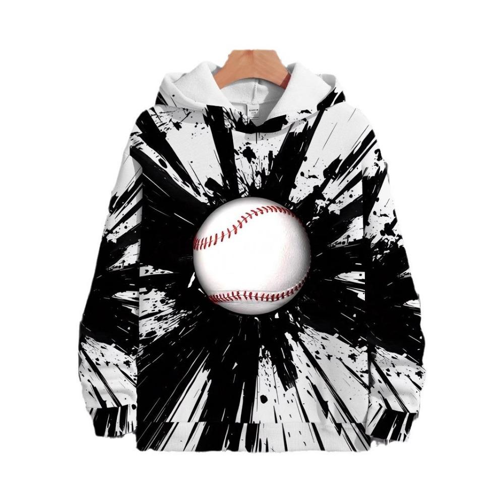 Children's Ball Sports Patterns 3D Digital Printing Boys' Hoodies Sweatshirt