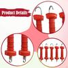 5 Pieces Electric Fence Gate Handle Insulators Ranch Accessories Replace Parts