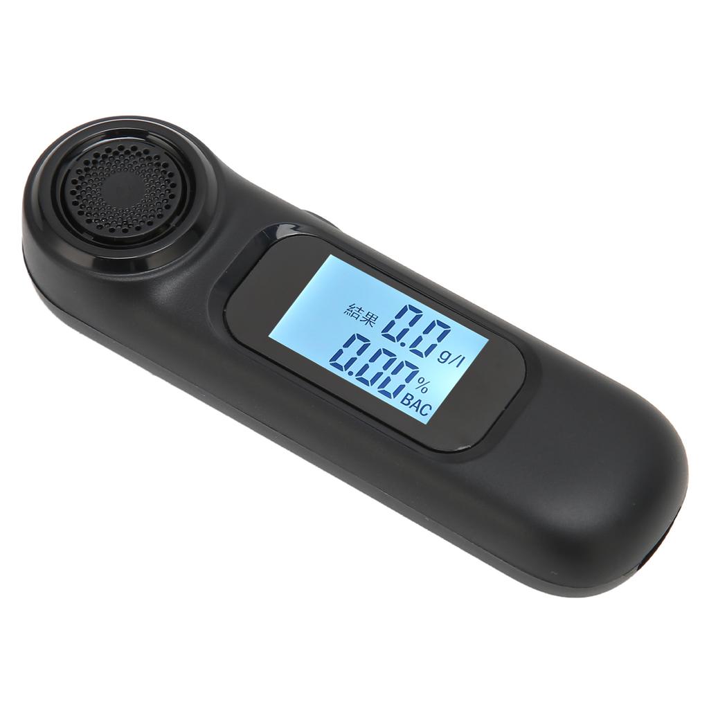 Portable Alcohol Detector C7 Accurate Breath Alcohol Tester with 3 Status Lights Black