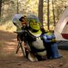 Přehoz s potiskem Shrek - Ideální na pohovku, postel, cestování a venkovní použití | Lze prát v pračce, útulný a odolný.