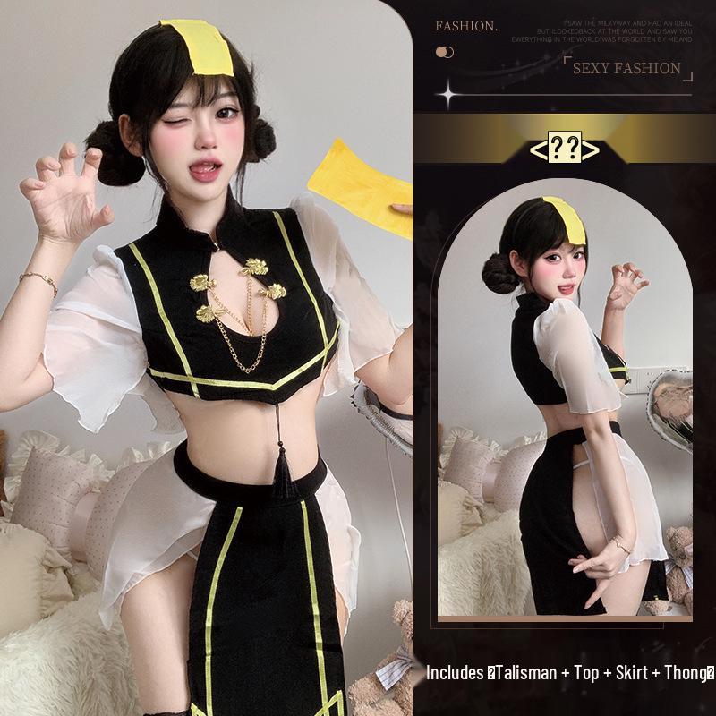 

Комплект костюма горничной-зомби для флирта - Милый косплей-наряд для ролевых игр для женщин One Size (40-60 kg)