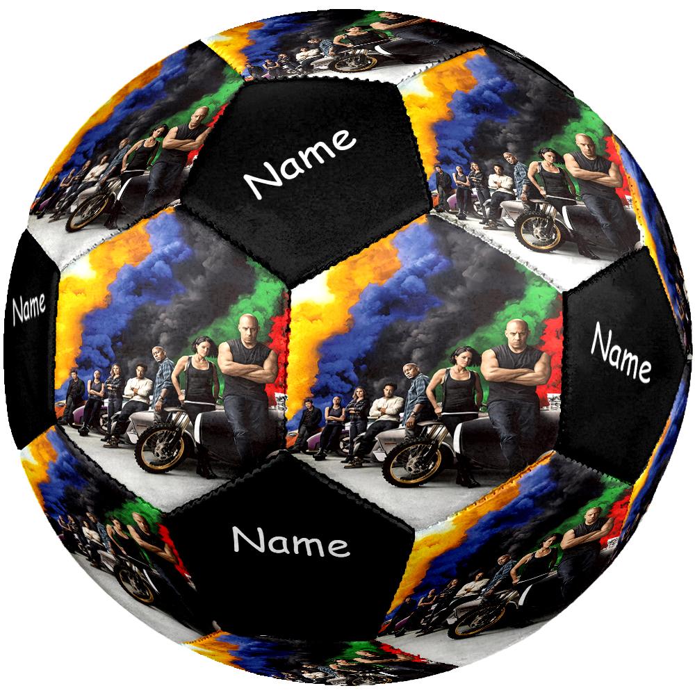 Custom Name Fast & Furious Theme Size 5 Soccer Ball, Suitable for Both Indoor and Outdoor Matches, a Gift Suitable for Everyone.