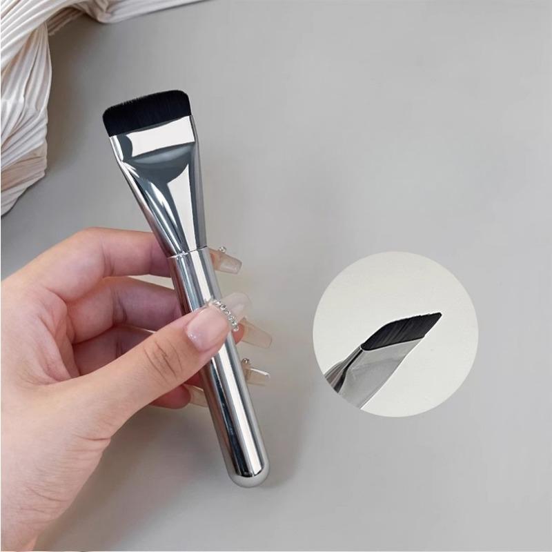 Straight Line Foundation Make-Up Brush Flat Blade Cosmetic Brush, Base Brush Liquid Foundation Special Facial Mask Beauty Brush Tool