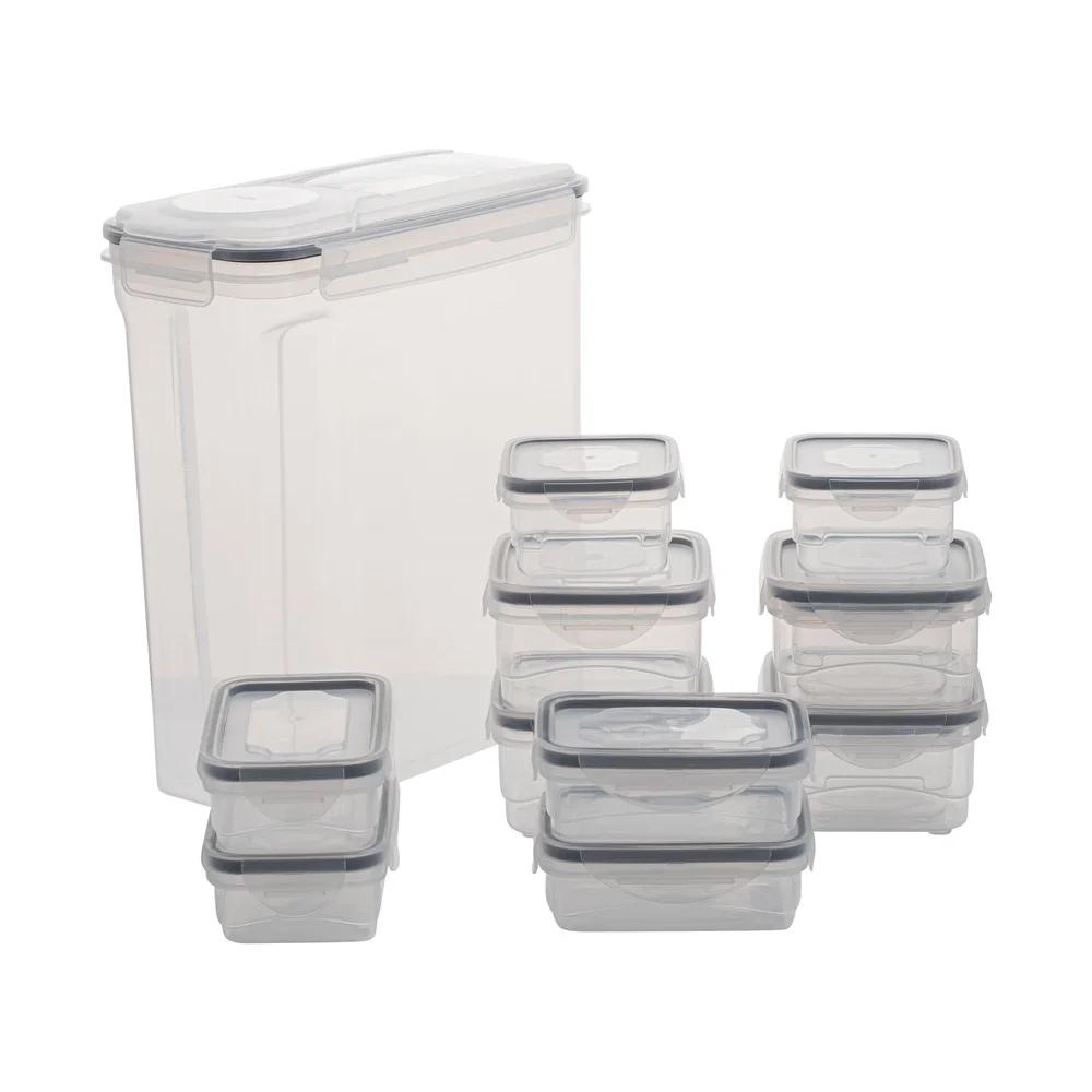 26 Piece Airtight Food Storage Container Set BPA Free Microwave Dishwasher Safe 13 Containers Snap Lock Lids Stackable Food