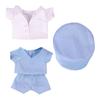 Niannyyhouse 20cm Doll Clothes - Cotton Doll Clothes - White Coat, Hat, T-shirt, Pants, Doctor's Outfit, Surgical Gown, Dress-up for Stuffed Animals