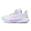 Li Ning Zapatillas de Running Cómodas Versátiles Antideslizantes de Caña Baja para Niños Zapatilla para Niños Rosa Morado YKNT114-4