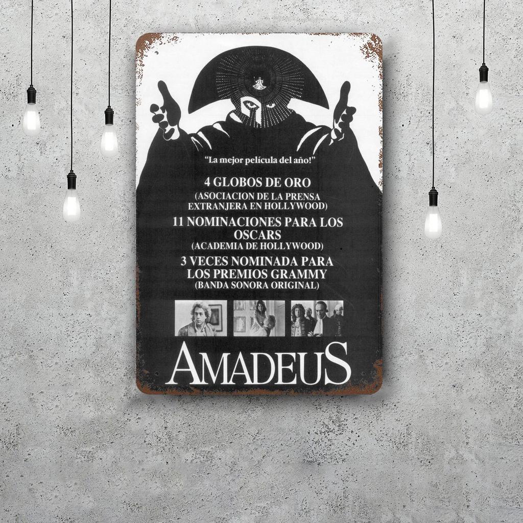 Amadeus Movie Funny Bar Metal Sign Retro Plaque Vintage Sign Alcohol Drinker Pub Club Man Cave Kitchen Wall Decoration