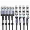 SUNTAIHO Magnetic USB Charging Cable Cables Rotation Magnetic Dustproof Detachable Lightning Micro USB Connector Fast Charger Compatible with Android