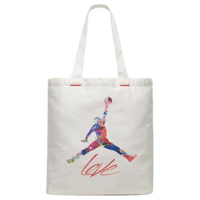 Bolsa de Tote de Algodón, Bolsa de Compras, Bolso de Mano, Bolso de Hombro Regular para Hombre Color Crema Jordan FN6669-133