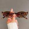 Retro Cat-Eye Sunglasses: Avant-Garde Half-Frame Design for Women