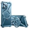 Custodia per Telefono Magnetica Senza Bordi in Lega di Alluminio a Forma di Z Per iphone 16 15 14 13 Plus Pro Max Supporto Metallico Magsafe Antiurto Rigida