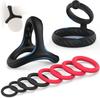 Silicone Penis/Cock Rings Set 7 Sizes - Stretchy Durable Erection Enhancing, Strong Hold for Men & Couples Sex Toys