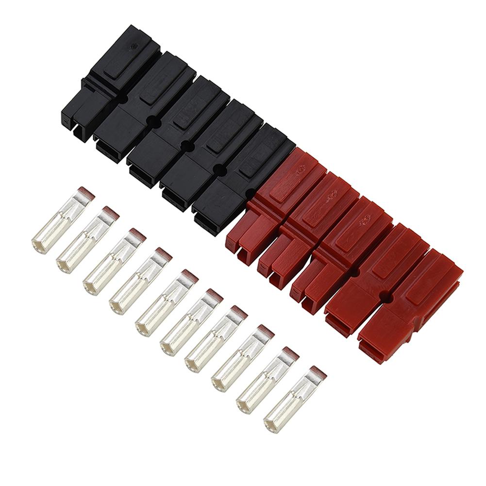 5 Pair 15/45 Amp 600V For Anderson Plug Marine Power Connectors Red And Black Power Connectors Electrical Equipment Accessory