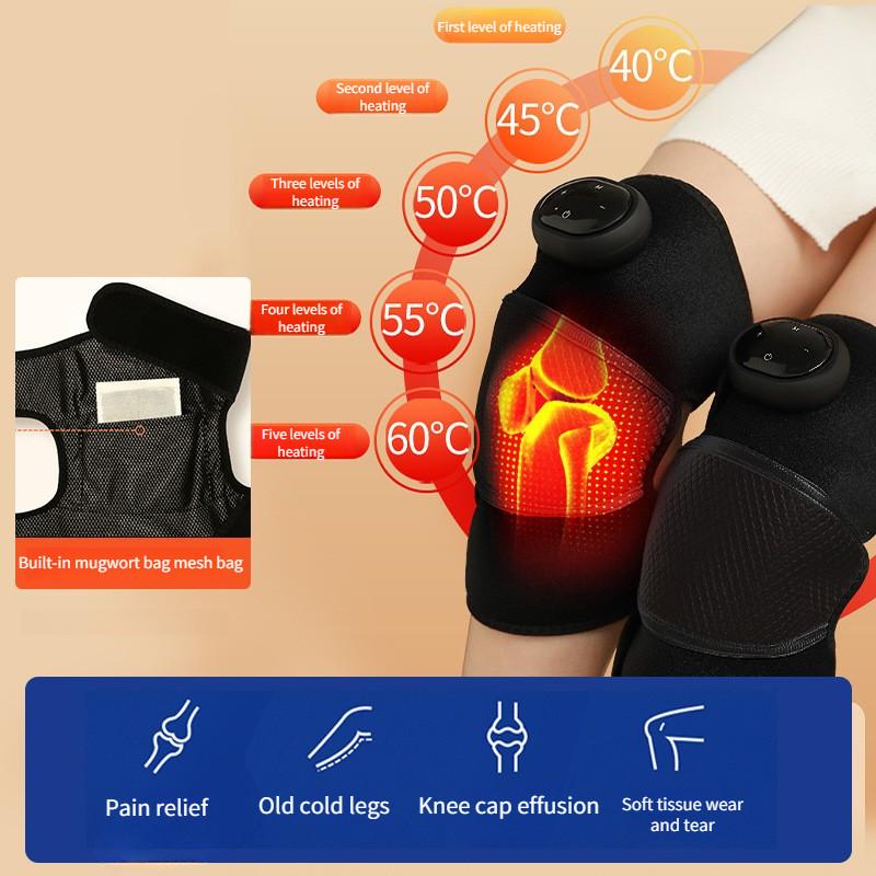 Portable Electric Heating Knee Pad Household Hot Compress Knee Massager Knee Joint Pain Relief Therapy Equipment
