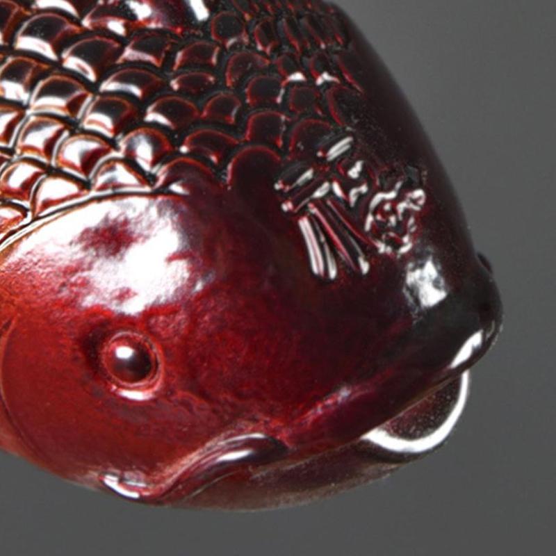 Colour-Changing Koi Carp Creative Desktop Tea Table Ornaments Decorations Two Fish Report Happiness Zen Teaware Accessories