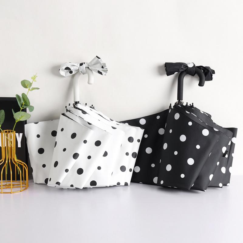 

Women s Stylish All-Weather Umbrella: Thick, Foldable, Sun & UV Protection, Black-Coated Parasol – Customizable for Branding. 2020 New - Japanese Small Hook