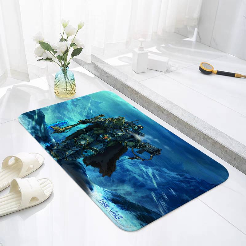 B-Warhammes-D-40k Floor Mats Home Laundry Rug Carpet For Living Room Decor Lounge Area Anti-slip Foot Mat Entrance Doormat