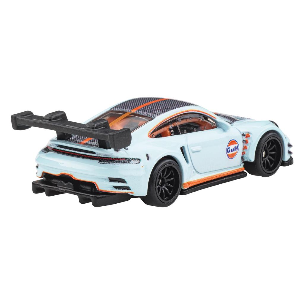 Hot Wheels Car Culture Circuit Legends Porsche 911 GT3 R Vehicle Toy Diecast Car for Ages 3 and JBK65 (992) Up, Blue,