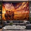 Stranger Things Personalized Tapestry Support Custom Name, Wall Art Home Decoration
