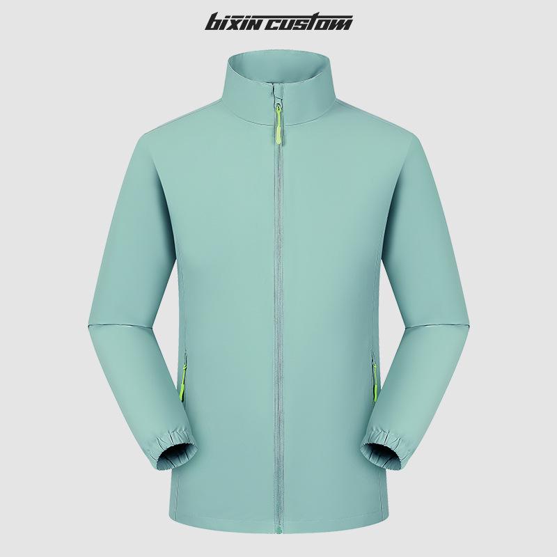 Custom Logo Windproof Stand-Collar Jacket for Autumn/Winter Outdoor Workwear and Team Building 4XL