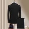 2026 Spring Men's Slim Fit Korean Wool Suit Set - Business, Wedding, Formal Wear
