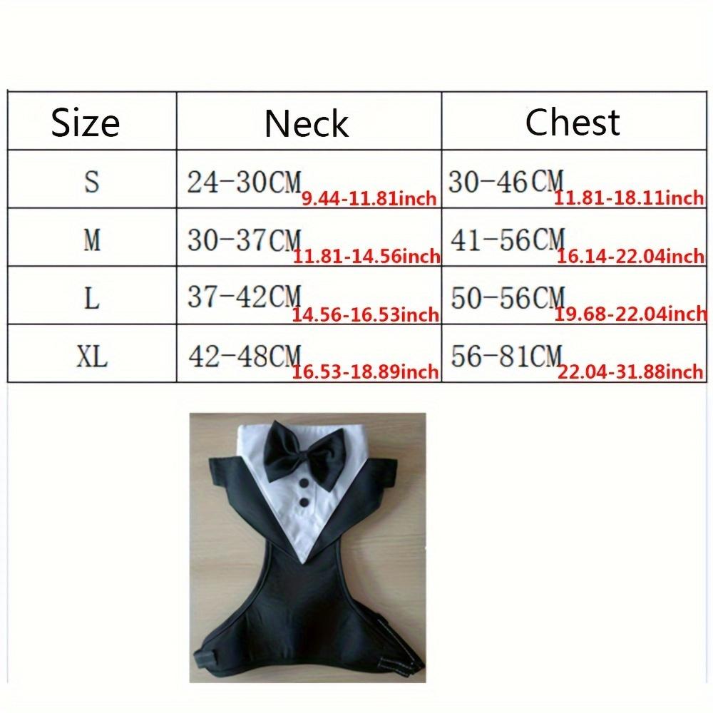 Harnais élégant pour chien smoking en polyester avec nœud papillon, gilet pour animal de compagnie en tricot pour petites, moyennes et grandes races, accessoire style gentleman