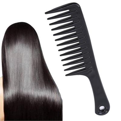 1 pieptene antistatic cu dinți mari Pieptene șampon de salon pentru păr gros, păr lung și păr creț