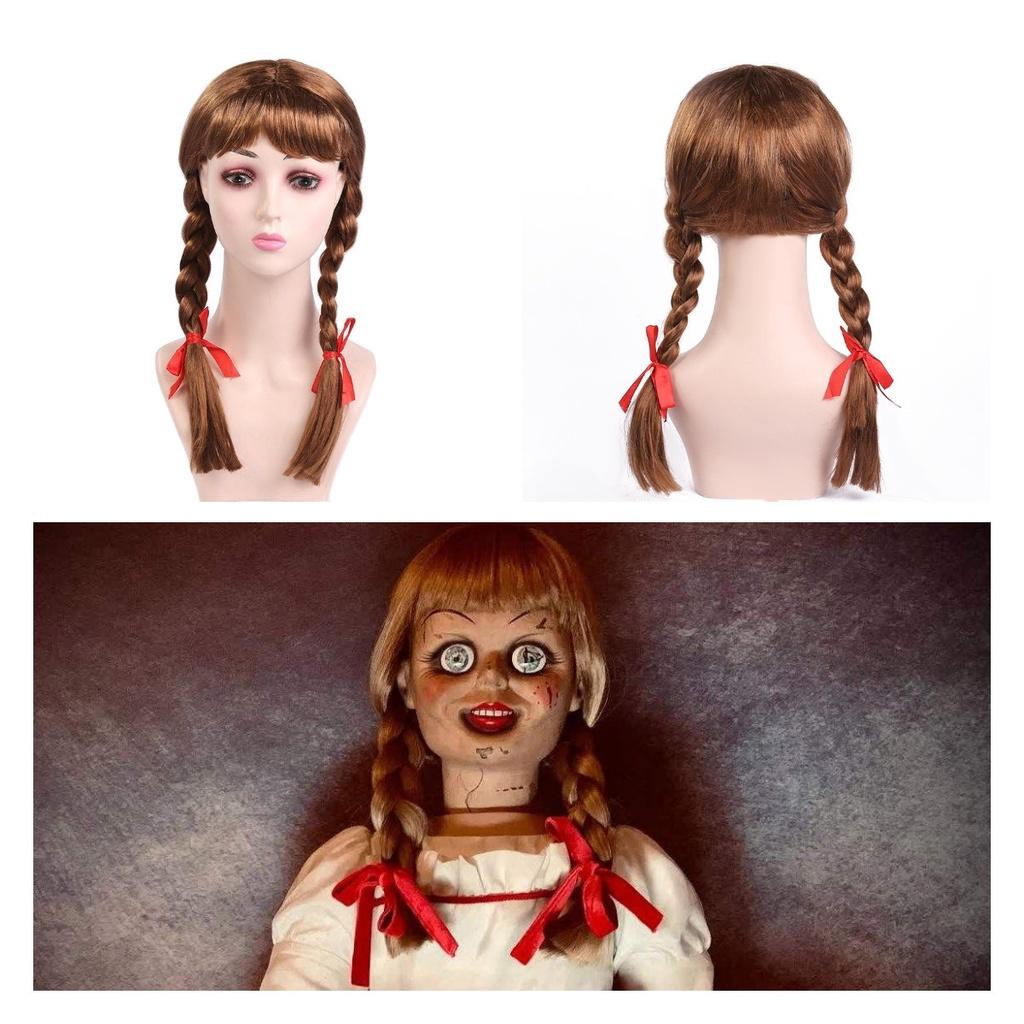 Adult Annabell Wig With Ponytails For Cosplay Costume Accessory