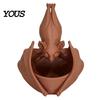 Gothic Bat Flower Pot Hanging Planter, Plant Pot, 3D Printed Lightweight Durable Halloween Planter for Trailing Vines, Indoor Outdoor Decoration