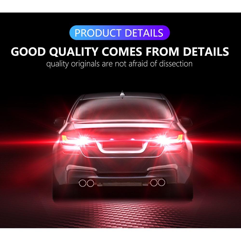High-Power Red LED Brake Lights with Aluminum Body - 27 LED Chips for Maximum Road Safety & IP65 Waterproof